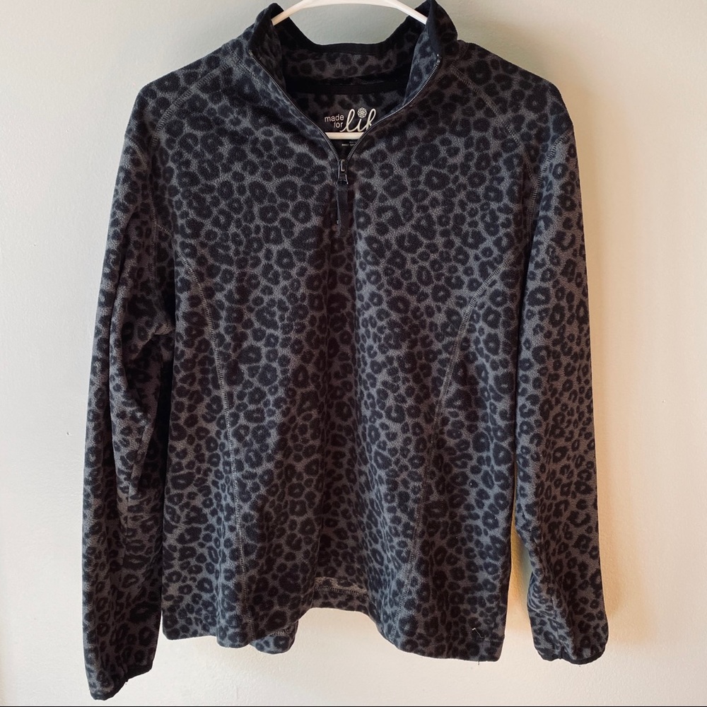 Made for Life cheetah print pullover